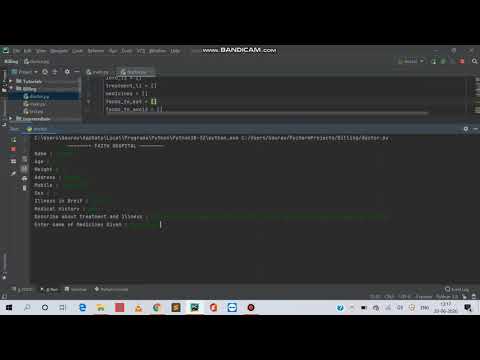 Hospital Prescription Generator Project In Python