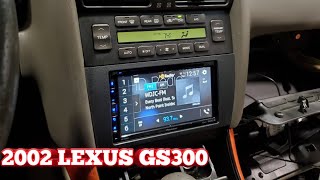 2002 lexus gs300 radio removal/ how to install a double din/pioneer avh 2550 nex