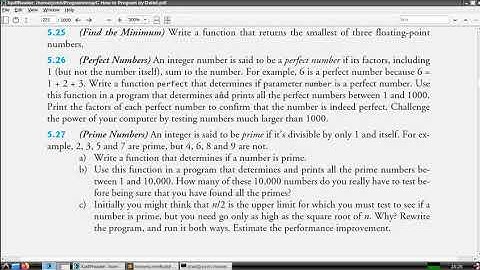 C How to Program (6th edition) - Deitel & Deitel, exercise 5.25