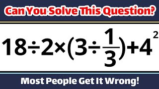 This Easy Math Question Tricks Almost Everyone! Can You Solve It