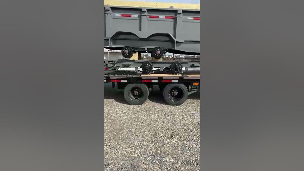 Diamond c fmax212 hydraulic dovetail air ride trailer youtube