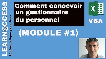 VBA - Concevoir un Gestionnaire du Personnel  (Module N°1)