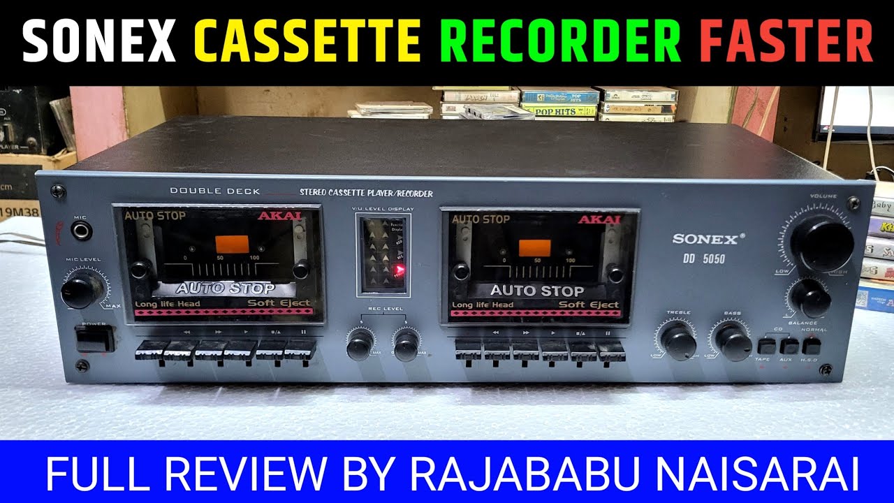 SOLD OUT || Brand New SONEX Stereo Cassette Player Recorder Faster Full Review By Raja Babu Naisarai