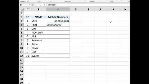 Cara Memunculkan Angka 0 Didepan {Microsoft Excel}
