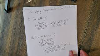 Information Multiplying Polynomials (box method) Guide
