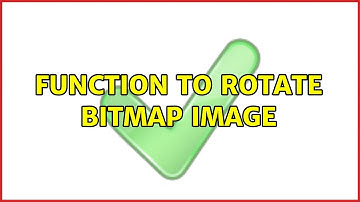 Function to rotate bitmap image (2 Solutions!!)