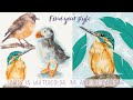Find your style - birds in 3 different styles - digital tutorial in Procreate on IPad - Skillshare