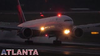 DELTA 777 "Spirit of Atlanta" morning arrival