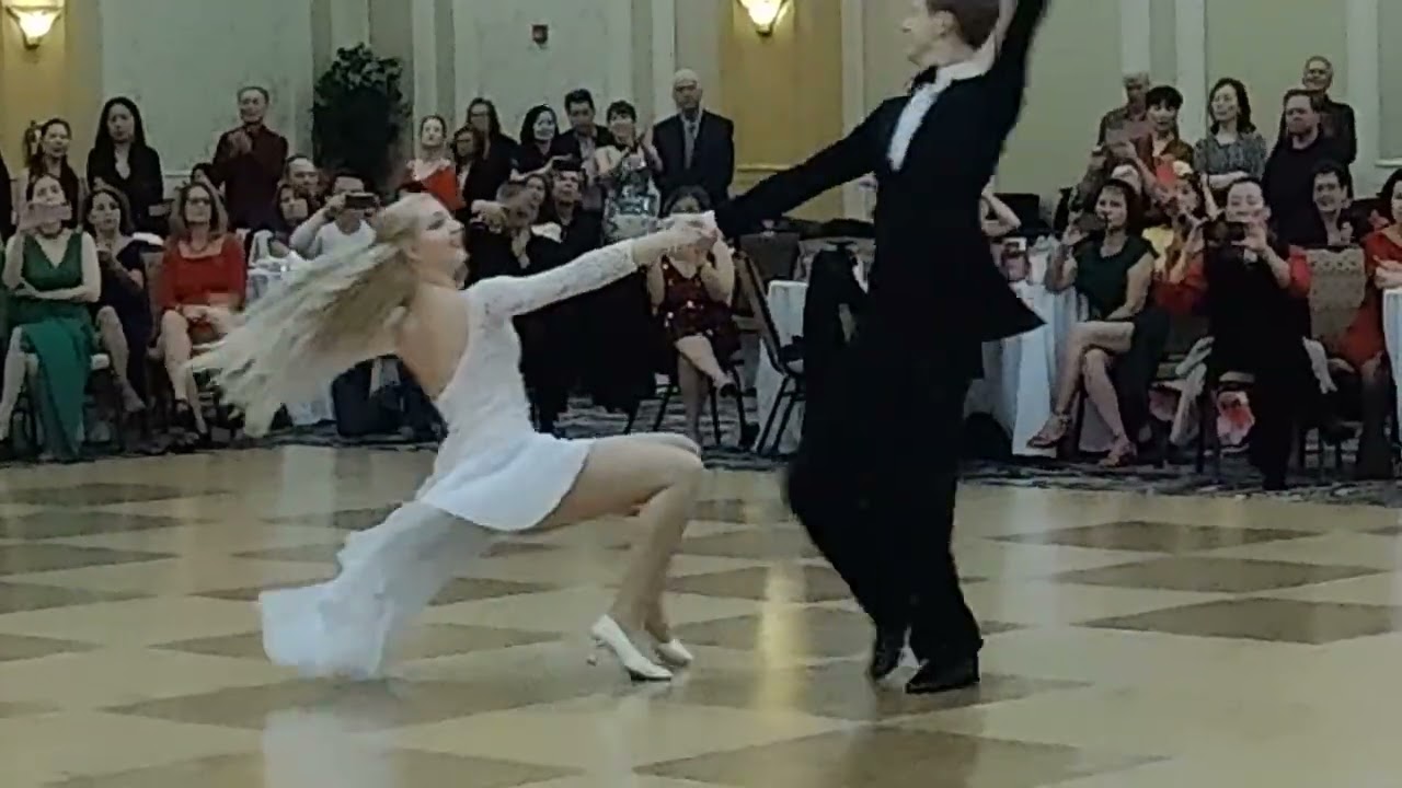 Rob and Jenna of Elite Ballroom Studio Vieneese Walz