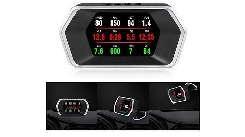 iKiKin OBD2/GPS Dual Systems Digital Car GPS Speedometer with Compass Test Brake Test Fault