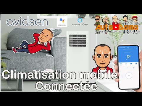 Climatiseur Mobile connecté Avidsen HOMEFRESH compatible avec Google et Alexa !