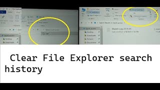 how to clear file explorer search history windows 11, 10, delete file explorer search history