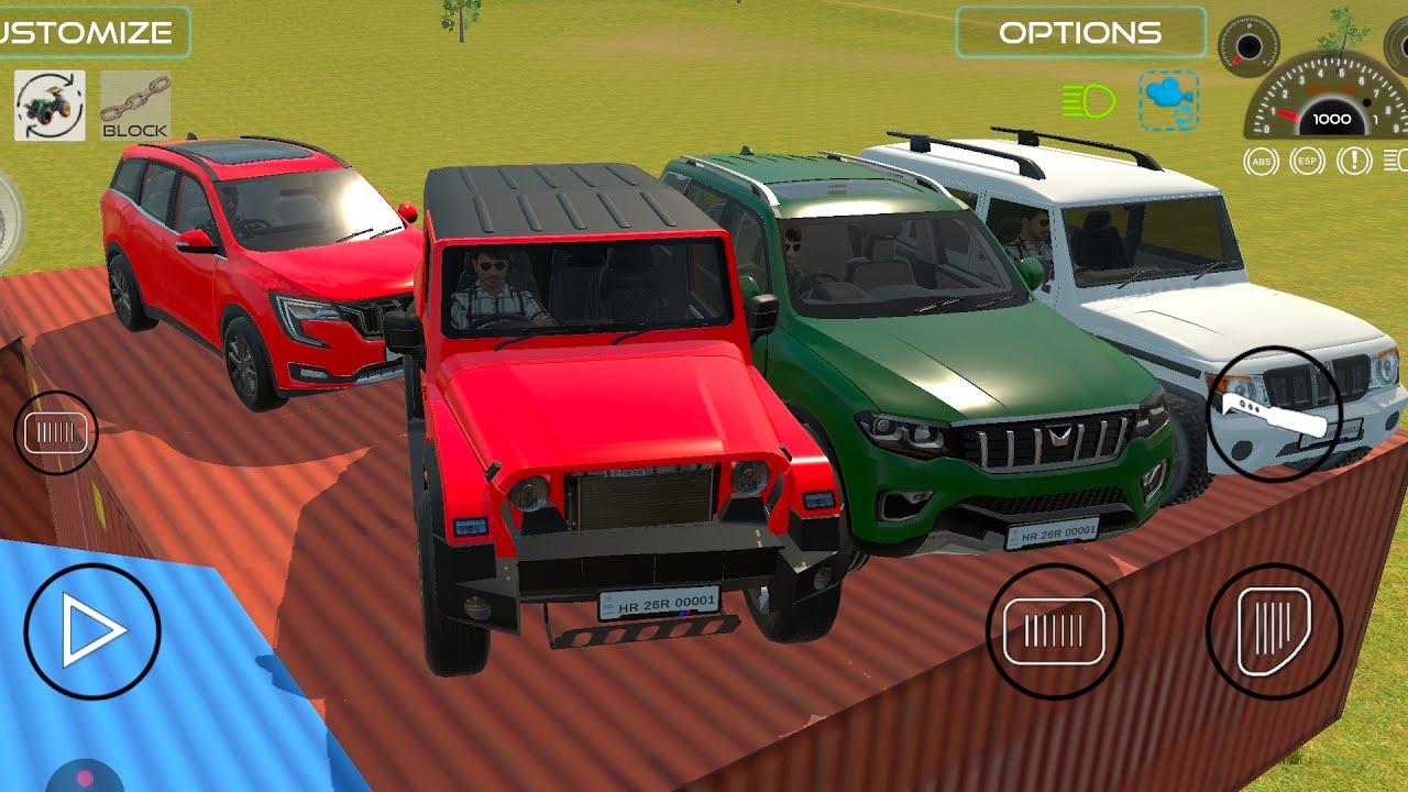 Red Thar 2 Scorpio and XUV 700 full tochan video  parking 