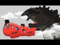 Godzilla vs Kong in Among us Airship Zombies Episode 7 | The Henry Stickman and Ellie Animation