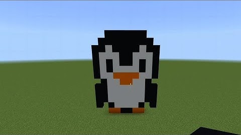 Minecraft Pixel Art Tutorial - Penguin