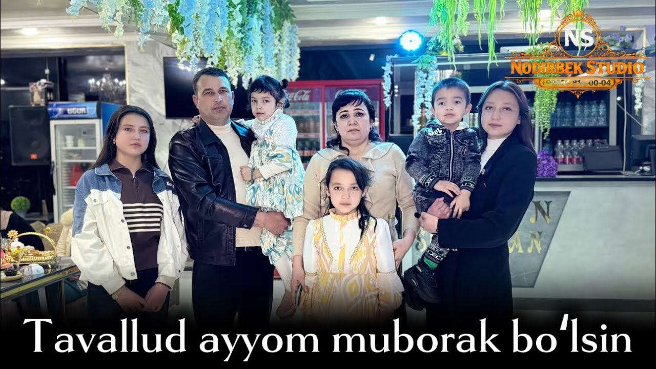 NODIRBEK STUDIO 08.03.2026. Danyor aka Nodira opa tavallud ayyom. Tel:94-814-00-04
