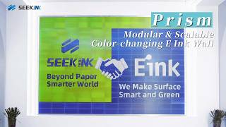 Modular & Scalable Color changing E ink Prism Decorative Wall