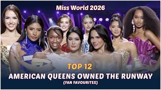 Top 12 America & Caribbeans Queens 👑 Miss World 2026 Fashion Fest (Fan Favourite)