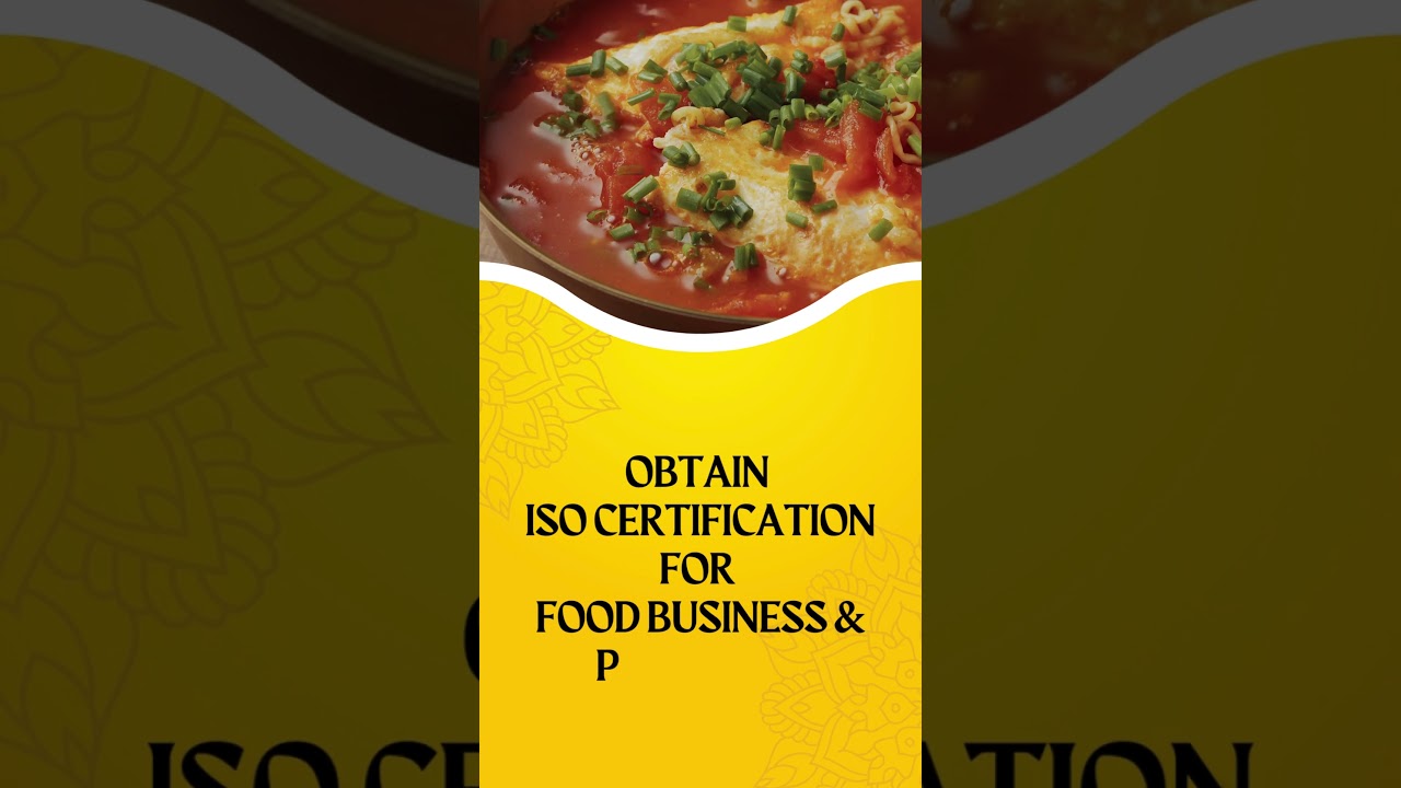 ISO certification for food business & products