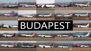 22 LANDINGS in 6 minutes @ BUDAPEST Airport | Spotterdomb