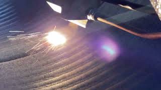 Inner wall wide-band laser cladding head