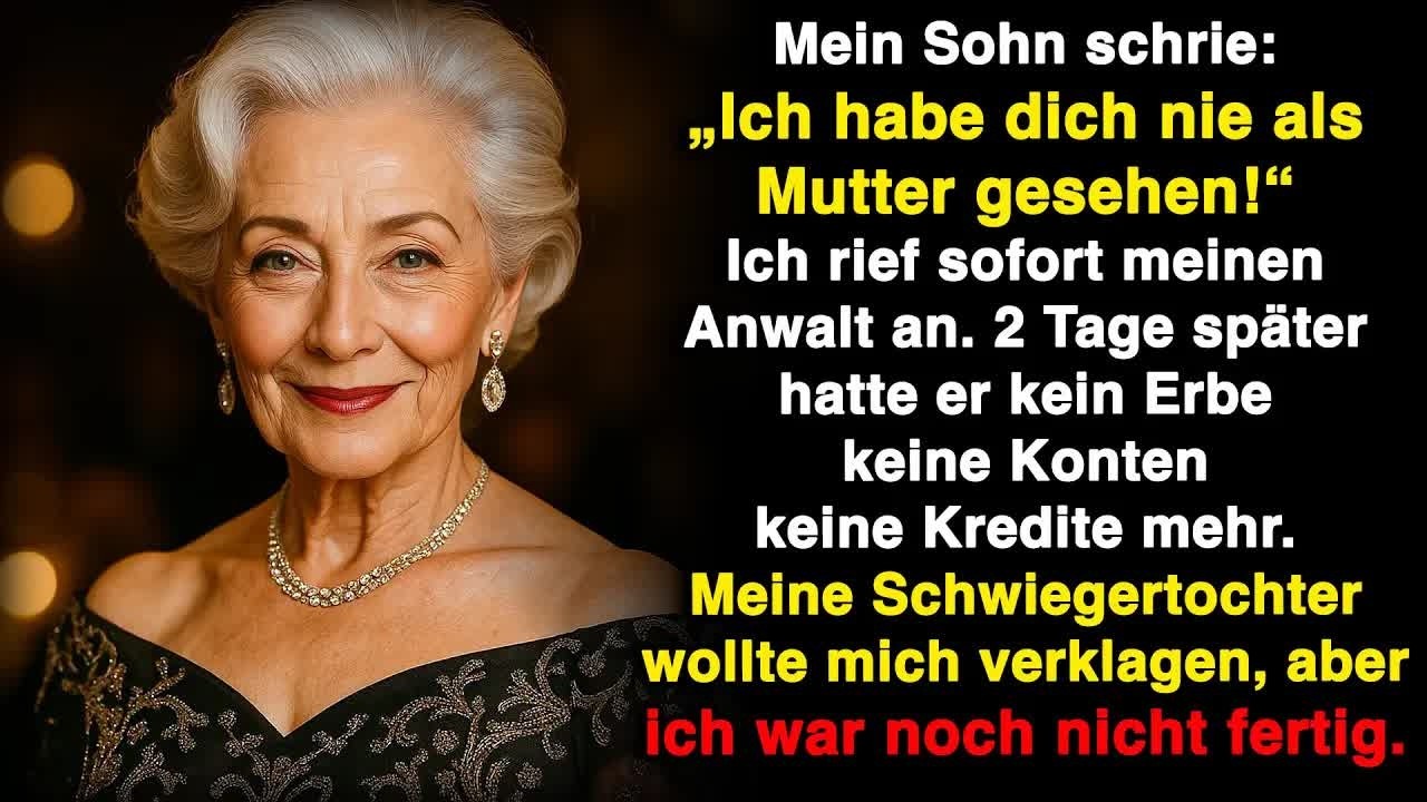 Mein Sohn grinste： „Ich schäme mich, dich Mama zu nennen!“ 2 Tage später rief ich meinen Anwal