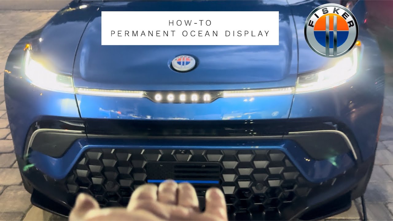 FISKER OCEAN - CENTER LIGHT DISPLAY HACK