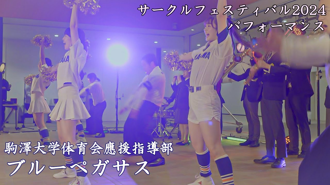 駒澤大学應援指導部ブルーペガサス　サークルフェスティバル2024　パフォーマンス