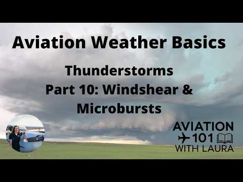 Basic Aviation Weather Thunderstorms: 10 Windshear & Microbursts: For Aircraft Dispatchers & Pilots