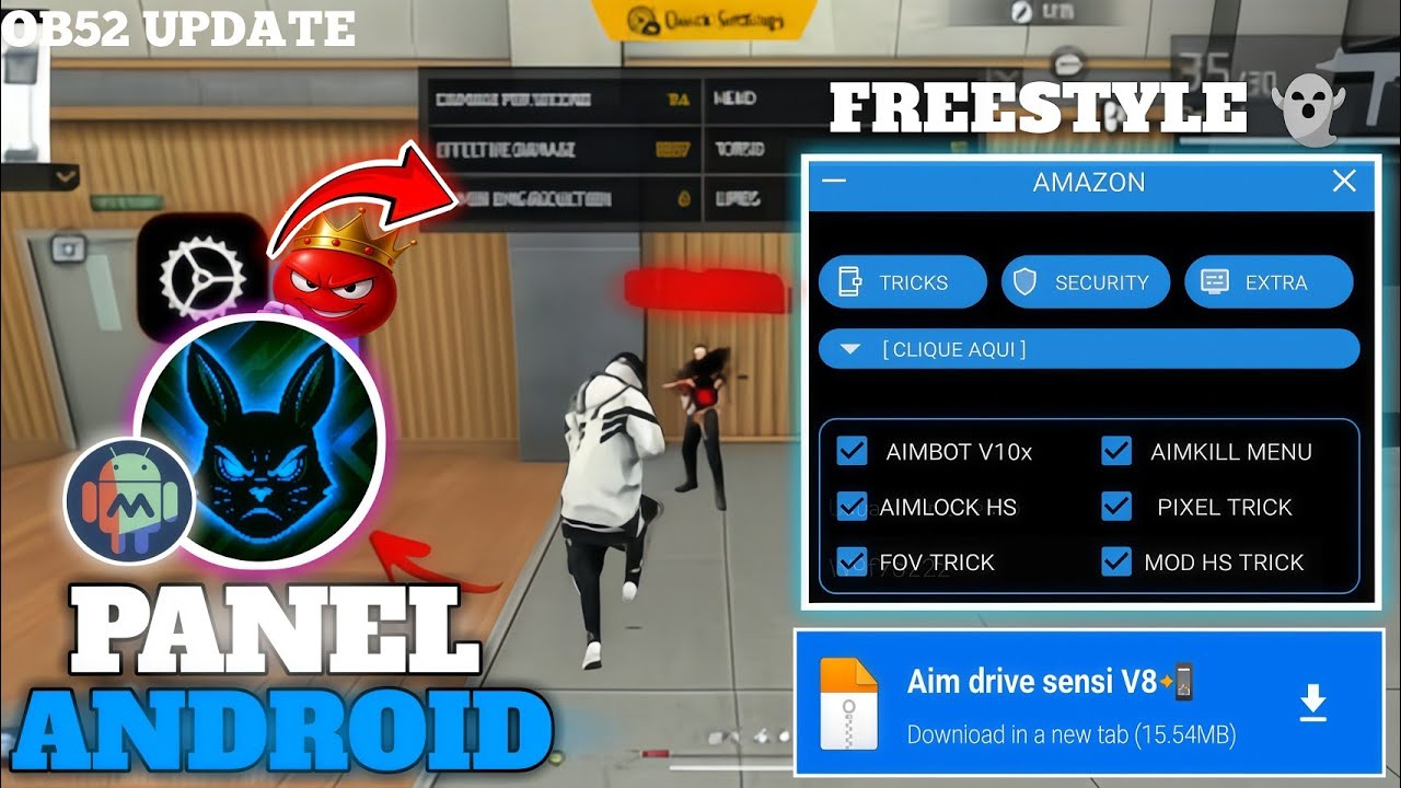 100% Working 🔥 !! ANDROID DARK AURA PANEL 🇧🇷 NEW VERSION 8.0 | FREE DOWNLOAD FILE  FREE FIRE (2026)