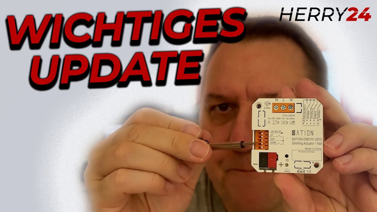Workshop / Update KNX Dimmer Dimmaktor Unterputz Sation 