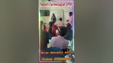 𝑹𝒆𝒔𝒖𝒎𝒆 𝑷𝒓𝒆𝒑𝒂𝒓𝒂𝒕𝒊𝒐𝒏 𝑺𝒆𝒔𝒔𝒊𝒐𝒏 @ 𝐁𝐞𝐬𝐚𝐧𝐭 𝐓𝐞𝐜𝐡𝐧𝐨𝐥𝐨𝐠𝐢𝐞𝐬 𝐎𝐌𝐑