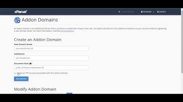 Create Domain Addon