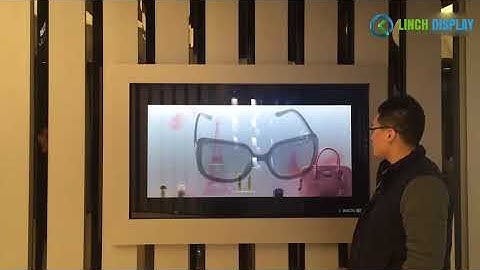 Linch Display 55 inch Transparent LCD Touch Screen Showcase