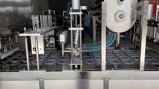 Automatic Cup Filling & Sealing Machine | Multi-Lane Packaging Demo | AZOMAK