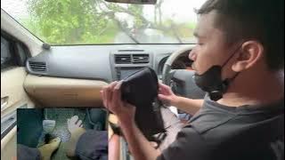POV Drive Avanza Avanza Cabin Test During Heavy Rain Until a Large Tree Falls, Completely Blockin...