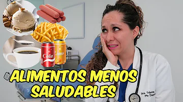 ¿Cuáles son los 3 alimentos menos saludables?