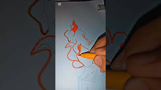 Fire girl by kaozuly on deviant art🔥🔥🔥 #art #artandcraft #drawing