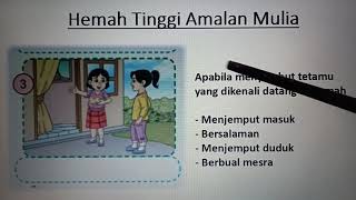 PENDIDIKAN MORAL TAHUN 1 : Hemah Tinggi Amalan Mulia