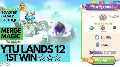 Merge Magic Ytu Lands 12 • 3 Stars On 1st Win ☆☆☆