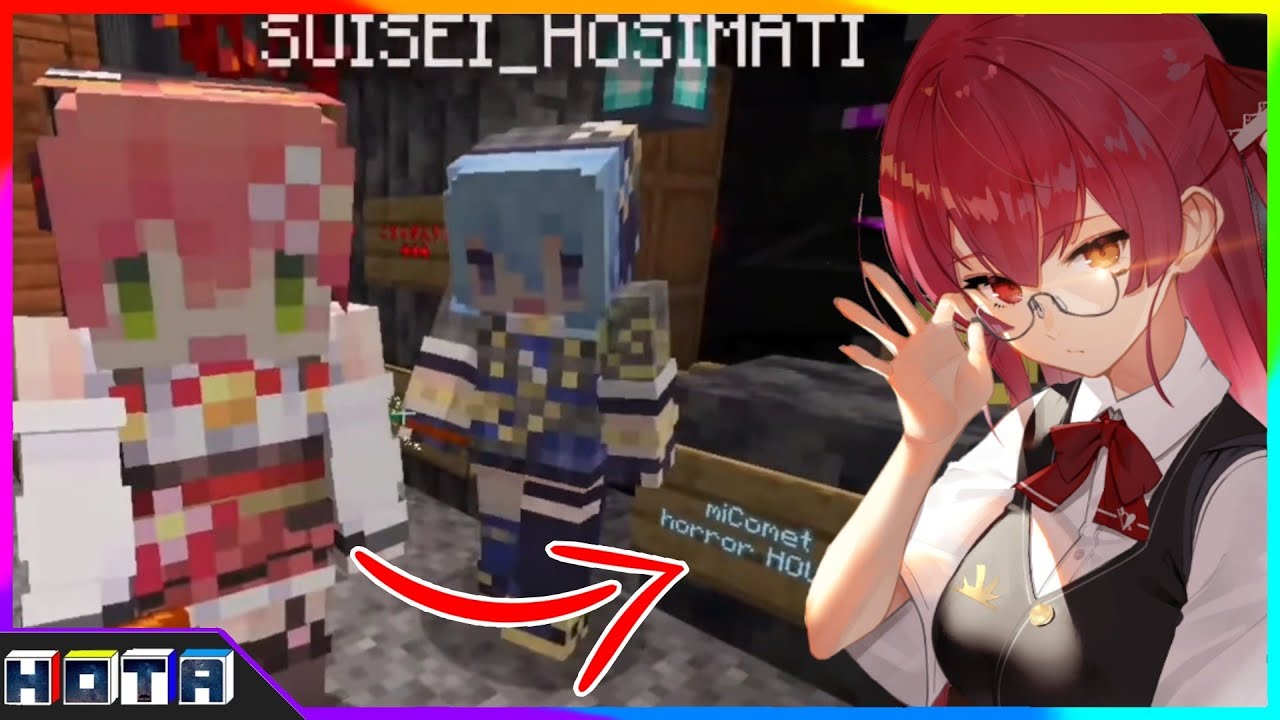 [Hololive] Marine Challenge MiComet Haunted House Solo but it's full of Laughing [Minecraft/Eng Sub]