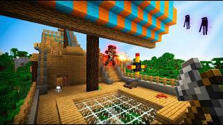 ACHEI um NAVIO PIRATA VOADOR 😱🏴‍☠️ e DERROTEI o CAPITÃO em Minecraft Hexxit