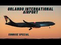 [4K] PLANE SPOTTING Sunrise Special RARE 17R Arrivals ORLANDO INTERNATIONAL AIRPORT (MCO) 4/05/21.