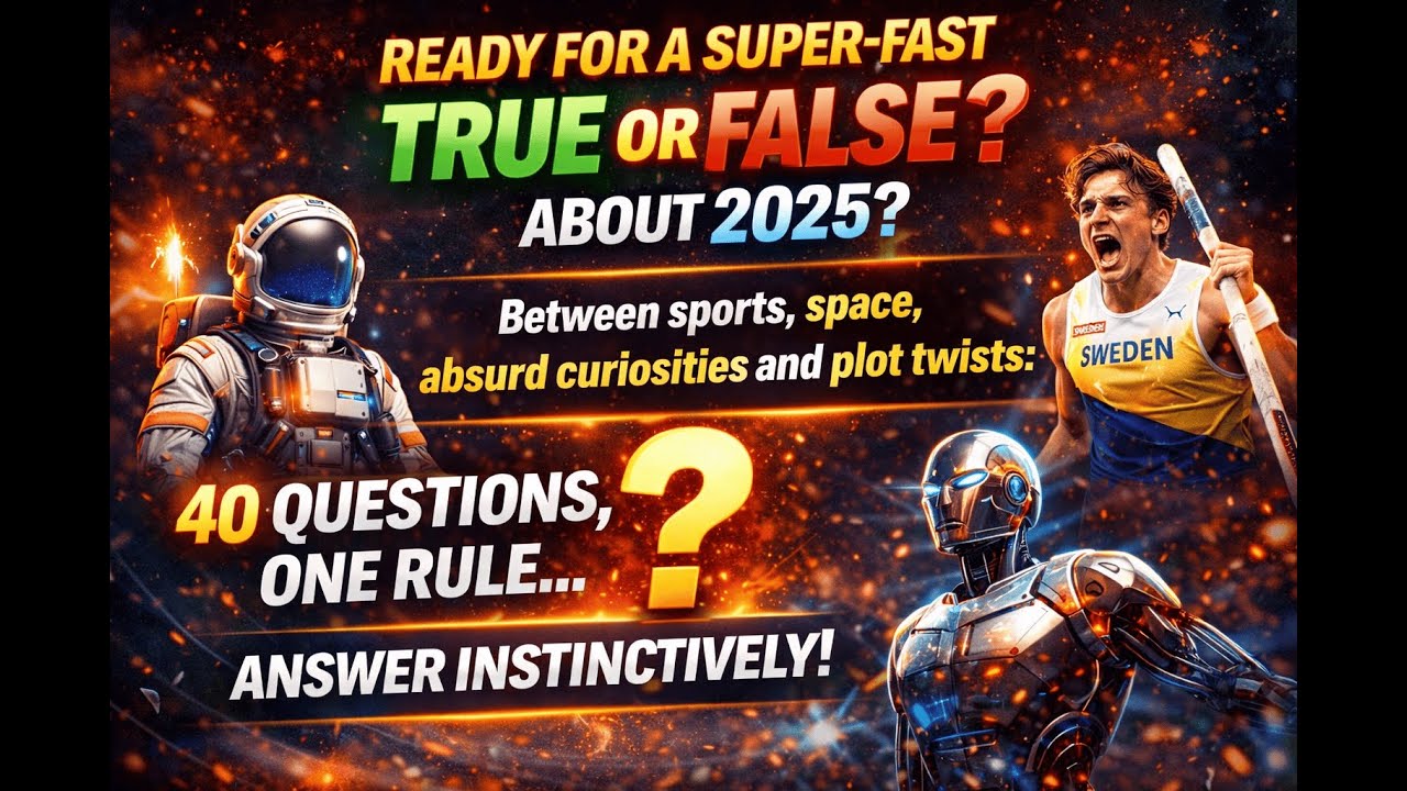 2025 TRUE or FALSE ✅❌ | 40 Crazy Facts in 1 Quiz (Don’t Blink!)