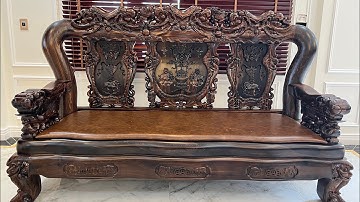 Bộ minh quốc voi cột 16-10 món gỗ mun siêu đẹp có sẵn tại cơ sở chiến trường gỗ mun 0936183866