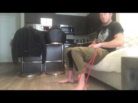 Resistance band hip thrust