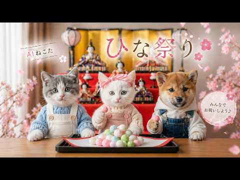 ひな祭り】AIねこたのひな祭り AI Nekota's Hina Matsuri Celebration