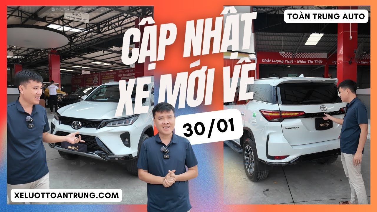 XE MỚI VỀ 30/01/2026 - KHÔNG THỂ BỎ LỠ NHIỀU XE CHẤT LƯỢNG VÀ HỢP LÝ vừa cập bến tại Toàn Trung Auto