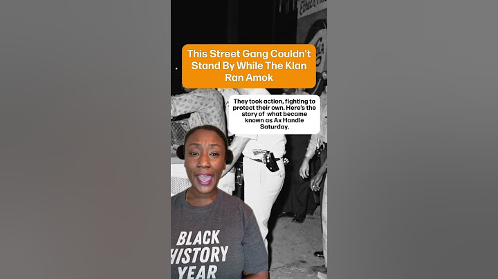 This Street Gang Couldn't Stand By While The Klan Ran Amok
