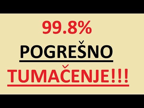 Rec koja je 99% puta pogresno protumacena u religiji i Bibliji!